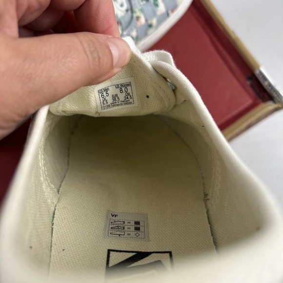 Vans Authentic Stac Woven Floral Lace Up‎ Shoes Women's 8 Low Top - Picture 8 of 8